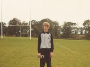 Young Dean as goal keeper